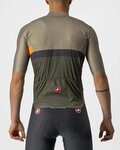 CASTELLI Cyklistický dres s krátkym rukávom - A BLOCCO - šedá/oranžová/zelená