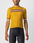 CASTELLI Cyklistický dres s krátkym rukávom - GRIMPEUR - žltá