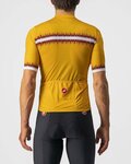 CASTELLI Cyklistický dres s krátkym rukávom - GRIMPEUR - žltá
