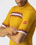 CASTELLI Cyklistický dres s krátkym rukávom - GRIMPEUR - žltá