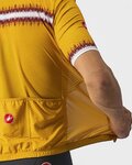 CASTELLI Cyklistický dres s krátkym rukávom - GRIMPEUR - žltá