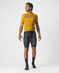 CASTELLI Cyklistický dres s krátkym rukávom - GRIMPEUR - žltá