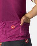CASTELLI Cyklistický dres s krátkym rukávom - GRIMPEUR - cyklamenová