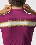 CASTELLI Cyklistický dres s krátkym rukávom - GRIMPEUR - cyklamenová