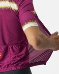 CASTELLI Cyklistický dres s krátkym rukávom - GRIMPEUR - cyklamenová