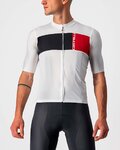 CASTELLI Cyklistický dres s krátkym rukávom - PROLOGO VII - čierna/šedá/béžová