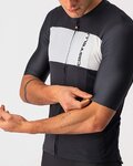 CASTELLI Cyklistický dres s krátkym rukávom - PROLOGO VII - čierna/béžová/šedá