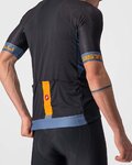 CASTELLI Cyklistický dres s krátkym rukávom - ENTRATA VI - modrá/oranžová/čierna