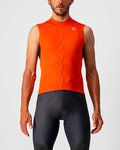CASTELLI Cyklistický dres bez rukávov - ENTRATA VI - šedá/oranžová