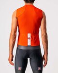 CASTELLI Cyklistický dres bez rukávov - ENTRATA VI - šedá/oranžová