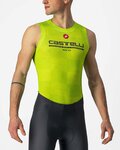 CASTELLI Cyklistické tričko bez rukávov - PRO MESH BL - žltá