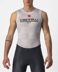 CASTELLI Cyklistické tričko bez rukávov - PRO MESH BL - šedá