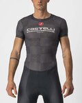 CASTELLI Cyklistické tričko s krátkym rukávom - PRO MESH BL - čierna
