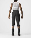 CASTELLI Cyklistické nohavice 3/4 bez trakov - VELOCISSIMA 3 LADY - čierna/strieborná