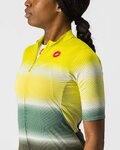 CASTELLI Cyklistický dres s krátkym rukávom - DOLCE LADY - zelená/žltá