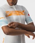 CASTELLI Cyklistický dres s krátkym rukávom - FENICE LADY - ivory/oranžová
