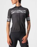 CASTELLI Cyklistický dres s krátkym rukávom - FENICE LADY - biela/čierna