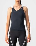 CASTELLI Cyklistický dres bez rukávov - SOLARIS LADY - čierna/biela