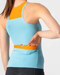 CASTELLI Cyklistický dres bez rukávov - SOLARIS LADY - svetlo modrá