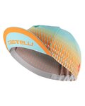 CASTELLI Cyklistická čiapka - CLIMBER´S LADY - svetlo modrá/oranžová