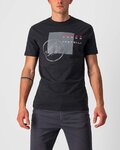 CASTELLI Cyklistické tričko s krátkym rukávom - MAURIZIO TEE - čierna/šedá