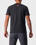 CASTELLI Cyklistické tričko s krátkym rukávom - MAURIZIO TEE - čierna/šedá