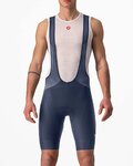 CASTELLI Cyklistické nohavice krátke s trakmi - ENDURANCE 3 - modrá