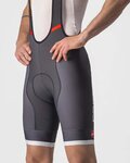 CASTELLI Cyklistické nohavice krátke s trakmi - COMPETIZION KIT - šedá