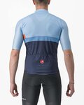 CASTELLI Cyklistický dres s krátkym rukávom - A BLOCCO - modrá/oranžová