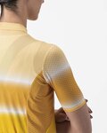 CASTELLI Cyklistický dres s krátkym rukávom - DOLCE LADY - žltá/bordová