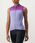 CASTELLI Cyklistický dres bez rukávov - VELOCISSIMA LADY - fialová