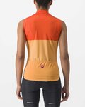 CASTELLI Cyklistický dres bez rukávov - VELOCISSIMA LADY - oranžová