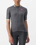 CASTELLI Cyklistický dres s krátkym rukávom - PEZZI LADY - šedá