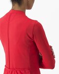 CASTELLI Cyklistický dres s dlhým rukávom letný - ANIMA 4 LADY - červená