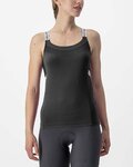 CASTELLI Cyklistický dres bez rukávov - BAVETTE LADY - antracitová