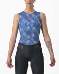 CASTELLI Cyklistické tričko bez rukávov - PRO MESH 4 W LADY - modrá