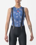CASTELLI Cyklistické tričko bez rukávov - PRO MESH 4 W LADY - modrá