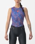 CASTELLI Cyklistické tričko bez rukávov - PRO MESH 4 W LADY - modrá