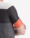 CASTELLI Cyklistický dres s krátkym rukávom - SEZIONE - šedá/čierna/oranžová