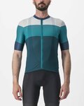 CASTELLI Cyklistický dres s krátkym rukávom - SEZIONE - zelená