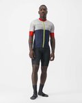 CASTELLI Cyklistický dres s krátkym rukávom - SEZIONE - ivory/modrá/červená