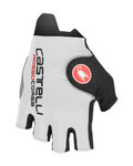 CASTELLI Cyklistické rukavice krátkoprsté - ROSSO CORSA PRO - biela