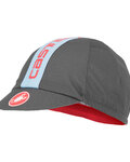 CASTELLI Cyklistická čiapka - RETRO 3 - šedá/modrá