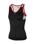 CASTELLI Cyklistický dres bez rukávov - SOLARE LADY - čierna/biela/červená