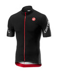 CASTELLI Cyklistický dres s krátkym rukávom - ENTRATA 3.0 - čierna/červená