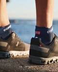 COMPRESSPORT Cyklistické ponožky členkové - PRO RACING 4.0 RUN - modrá