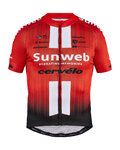 Cyklistický dres s krátkym rukávom - SUNWEB 2019 - čierna/červená/biela
