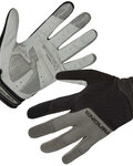 Cyklistické rukavice dlhoprsté - HUMMVEE PLUS II - čierna/šedá