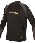 Cyklistický dres s dlhým rukávom letný - MT500 BURNER SUMMER - šedá/čierna