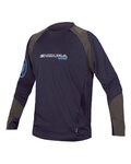 Cyklistický dres s dlhým rukávom letný - MT500 BURNER SUMMER - šedá/modrá